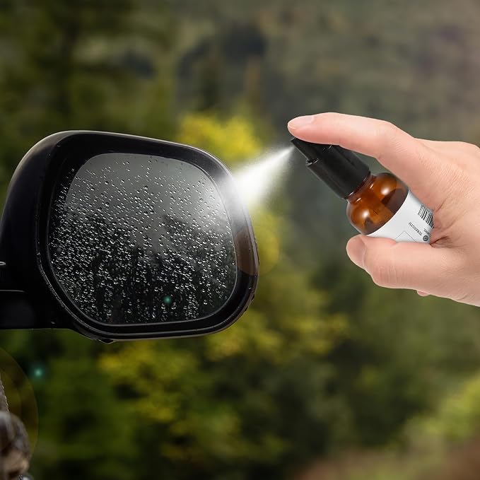 Anti-fog Spray for Car Side Windows and Windshield 30ml High Molecular Silicon Fluorine Particles Waterproof Coating for Driving the Rain