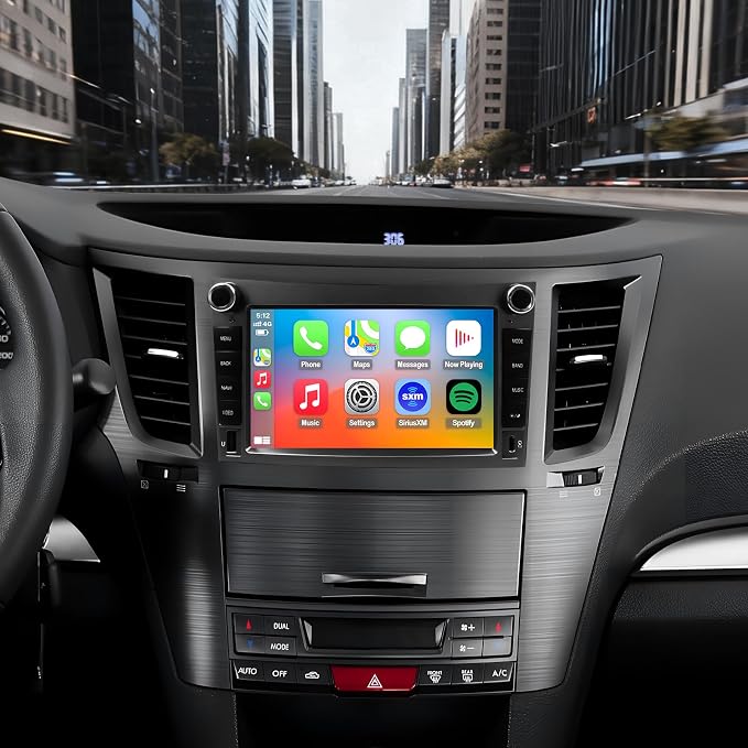 QLED Radio for Subaru Legacy Outback Upgrade 2010 2011 2012 2013 2014,4G Network,Touch Screen Stereo Replacement,Wireless carplay Android auto,Free Camera