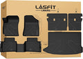 Floor Mats & Backrest Mats & Cargo Mat for Hyundai Kona Gas 2018-2023 /Kona N 2023 2022 (Not Fit EV), All Weather TPE Custom Fit Floor Liners Car Mats & Trunk Mats Accessories, Black