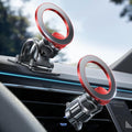 for MagSafe Car Mount,Car Accessories for Women Men [2025 Ultra] Magnetic Phone Holder for Car 360 Dashboard Vent Phone Mount for Car Organization iPhone 16 15 14 13 12 Pro Plus Mini,Red