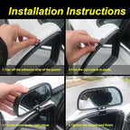 Blind Spot Mirrors for Trucks and Cars,Automotive Side View Concave Mirror Blindspot,360° Large Convex Rearview Exterior Mirror Accessories for Truck and Car(1Pack Black)