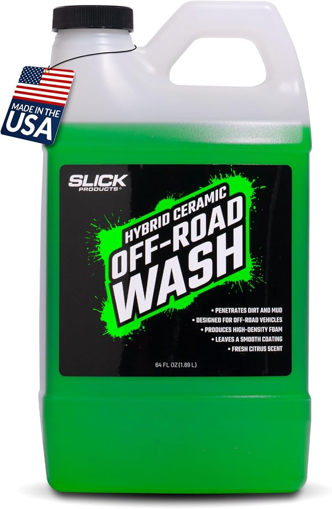 Hybrid Ceramic Off-Road Wash - Extra Thick Super Concentrated Cleaning Solution for Dirt Bike, UTV, Side x Side, Truck, Offroad Car Wash Soap Shampoo Works With Foam Cannon, Foam Gun, Sprayers