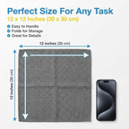 Waffle Weave Microfiber Towel, 12 x 12 inches, Barista Towels, Lint Free Cloth, Glass Towels, Waffle Towels Car Detailing, 6 Pack Premium Microfiber Cleaning Cloth