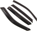 WD2-318 Dark Smoke 4 Pcs Set Window Visor (Outside Mount) Deflector Rain Guard Compatible with 1998-2004 Mercedes-Benz ML320 ML350 ML500