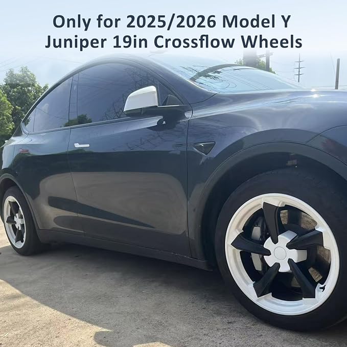 19 in Rim Protector for Model Y Juniper 19" Crossflow Wheel Cover All-in-one Car Tire Trim Ring Rim Case Hubcap for Tesla ModelY 2025 2026 Juniper Accessories