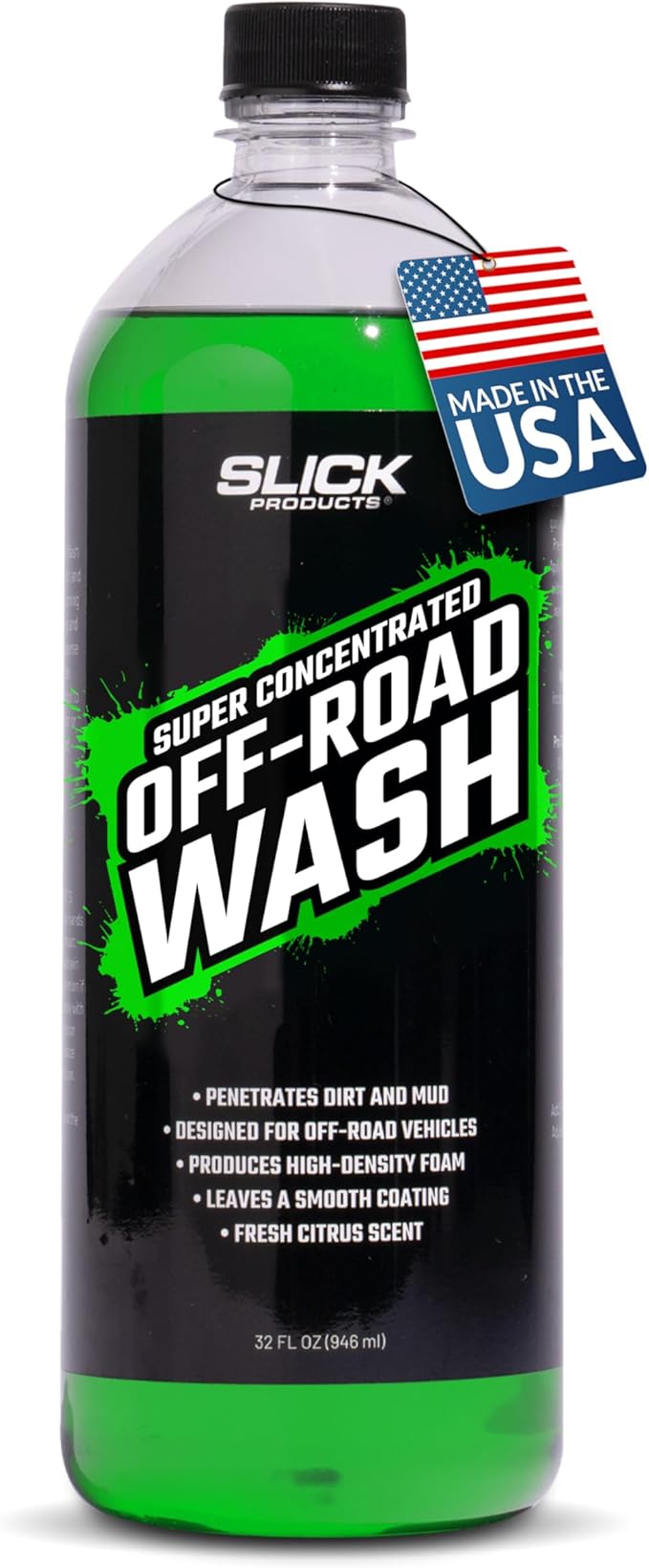 Total Off-Road Wash Super Concentrate – Thick Foaming Car Wash Soap with Hybrid-Ceramic Formula for Dirt Bikes ATV UTV Trucks Jeeps and More – Foam Cannon Ready – 32 oz