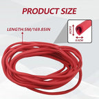 16FT (5M) Car Door Edge Protector, Universal U Shape Trim Molding Rubber Seal Protector with Fits Most Cars (Red)
