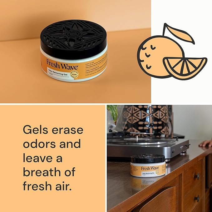 Orange Odor Removing Gel, 7 oz., Pack of 3