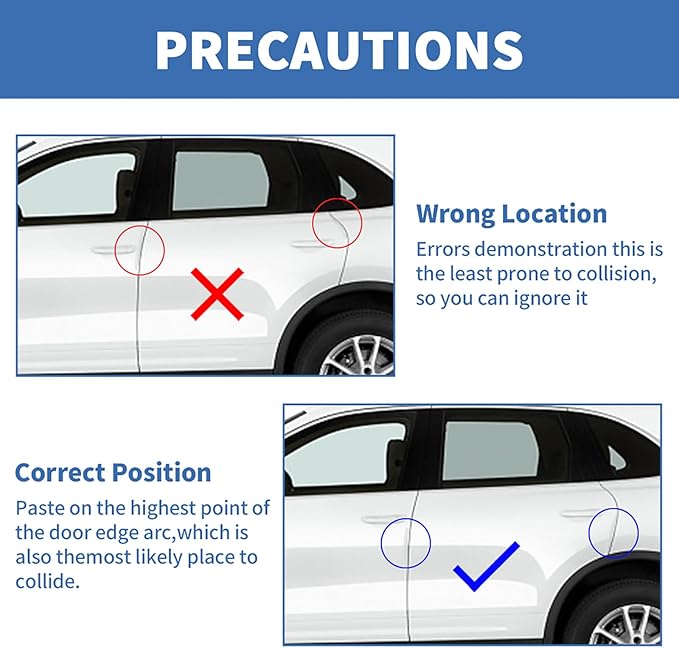4PCS Car Door Edge Guards Universal 3D Carbon Fiber Texture Anti-Collision Scratch Protector Strips Flexible Silicone Trim with Nano Adhesive for Sedan SUV Truck Transparent