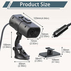 2026 New Upgrade Car Heater for Vehicle, 12V 150W Portable Car Heater, 2 in 1 Windshield Defogger and Defroster with Sucker and Holder,Plugs Into Cigarette Lighter (Black) (Black)