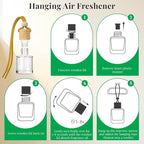 Car Air Fresheners, Hanging Car Freshener 2 Packs, Refreshing Cedar Breeze Scent for Car, Closet and More, Effective Auto Odor Eliminator, Long Lasting & Safe Formula Car Aroma Diffuser