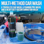 Optimum Touchless Decon Car Wash Soap – pH Neutral, Heavy Duty Decontamination, Touch Free, Spray on and Rinse Off Car Wash and Ceramic Coating Maintenance Multi-Use Formula (32 Oz)