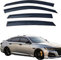 Tape On Window Visors Rain Guards for 2018-2023 Honda Accord Sedan | Air Deflector Sun Rain Guard for Accord Sedan 18-23,Vent Visors Car Accessories-4pcs,Shatterproof