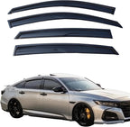 Tape On Window Visors Rain Guards for 2018-2023 Honda Accord Sedan | Air Deflector Sun Rain Guard for Accord Sedan 18-23,Vent Visors Car Accessories-4pcs,Shatterproof