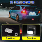 4 PCS USB LED Car Interior Atmosphere Lamp, Plug-in USB Decor Night Light, Portable Auto Ambient Lighting Kit, Universal Vehicle Interior Accessories for Most Cars (White & Red)