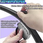 Car Windshield Wiper Repair Tool - Portable Double Sided Wiper Strip Restorer Car Windshield Wiper Regroover Tool - Windscreen Wiper Blade Cutter Cleaning Tools for Most Cars (Sliver)