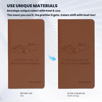 Car Registration & Insurance Card Holder Leather Auto Glove Box Organizer Document Wallet with Magnetic Shut