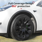 Wheel Cover for Tesla Model Y(2020-2024) 4PCS Hubcaps for Tesla Wheel Cover Model Y(2020-2024) 20inch Rim Full Cover Hubcaps Accessories (Cyclon Style, 20 inch)