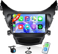 2G 64G for Hyundai Elantra 2011 2012 2013 Android Car Stereo, 9 Inch Touch Screen Car Radio with Wireless CarPlay Android Auto MirrorLink GPS WiFi FM HiFi Steering Wheel Control+AHD Backup Camera