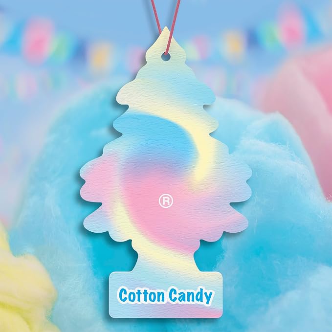 Car Air Freshener | Hanging Tree Provides Long Lasting Scent for Auto and Home | 24 Air Fresheners |Cotton Candy