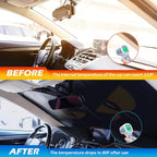 Car Windshield Sun Shade - Reflector Sunshade Offers Ultimate Protection for Car Interior, Cool Reflective Sun Blocker Fits Small Sedans, Mini SUVs