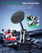 for Tesla Phone Mount,for Mag-Safe Door-Install Phone Holder, Compatible with Model Y (2026-2019) & Model 3 (2023-2017), Magnetic Car Phone Mount for iPhone 17/16/15/14/13/12, Tesla Accessories