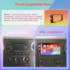 7” Wireless Apple CarPlay Double Din Car Stereo,FM Car Radio,Bluetooth 5.2,IPS Touchscreen 1024 * 600, Backup Camera,EQ Audio,Dual USB+Type-c Charging,Subwoord,Android Auto,Navigation,CarPlay MP5