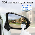 Blind Spot Car Mirror, 2" Round HD Glass Frameless Convex Side Mirror Blindspot, Reusable 360° Wide Angle Rear View Car Mirrors with Powerful Adjustable Suction Cup - Exterior Mirrors