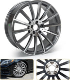 New 20x8.5" 20 Inch Rear Multispoke AMG Style Aluminum Alloy Wheel Rim Compatible with S500 S550 | OEM Design, Alloy Replacement Wheel, Super Duty Car Rims Replacement, OE Stock Specs