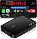 Wireless CarPlay&Android Auto Adapter Magic AI Box 4GB+32GB | Dual-WiFi Stability Enjoy Video & Music Apps, Compatible with Wired Factory CarPlay&Android Auto, Support for YouTube/Netflix