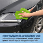 Microfiber Cleaning Cloth 11.5" x 11.5" 12 Pack - Edgeless Microfiber Towels for Cars, Cleaning Rags, Lint Free Car Microfiber Towel, Reusable Cleaning Cloths (Multicolor)