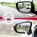Blind Spot Mirror, Rectangle Shaped HD Glass Frameless Convex Rear View Mirror with wide angle Adjustable Stick for Cars SUV and Trucks, Pack of 2