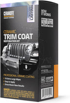 Ceramic Trim Coat Kit - Quick Plastic Trim Restorer - Ceramic Coating Guaranteed Restoration to Last Over 200 Washes – A Ceramic Coating, Not a Dressing | Quick Plastic Trim Restorer, Guaranteed Restoration Over 200 Washes, Ceramic Coating No...