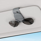 Sunglass Holder for Car Visor, Gray, 2 Packs | Suede Cloth, Magnetic, Organizer for Car Accessories