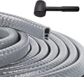 Car Door Edge Guards Gray, 32.85Ft(10M) Car Door Edge Protector Rubber U Shape Edge Trim Universal Fit for Jeep Trucks Offroad SUV All Vehicles with Rubber Mallet(Gray 32.8FT)