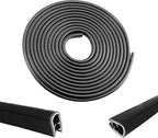 33Ft Car Door Edge Guards - Black Universal Fit Door Edge Protector, Rubber U Shape Automotive Door Trim Molding for Sedans Trucks SUV ATV - No Glue Required (Black, 33FT)