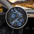 Steering Wheel Sun Shade Dragonfly Anti-Heat Steering Wheel Cover Women for Summer 17 inch Steering Wheel Sun Shield Blocking Sun and Heat Universal Fit for Most Cars SUV Trucks
