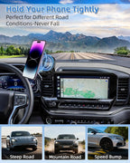 PZK Car Phone Holder for 2022-2026 Chevy Silverado/GMC Sierra 13.4'' Screen | Compatible with MagSafe Magnetic Phone Mount 360° Rotation Hands-Free Chevy LT/RST/ZR2/LTZ/LT Trail Boss/High Country