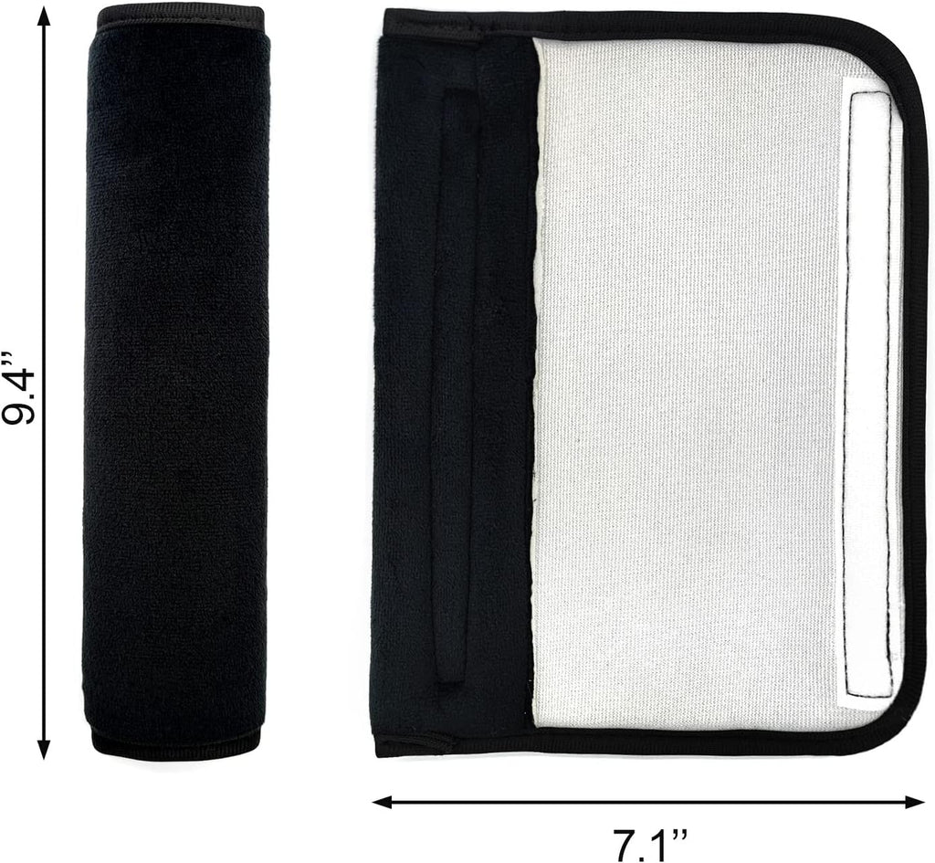 Seat Belt Cushion Pads (2-Pack) — Universal Soft Harness Covers