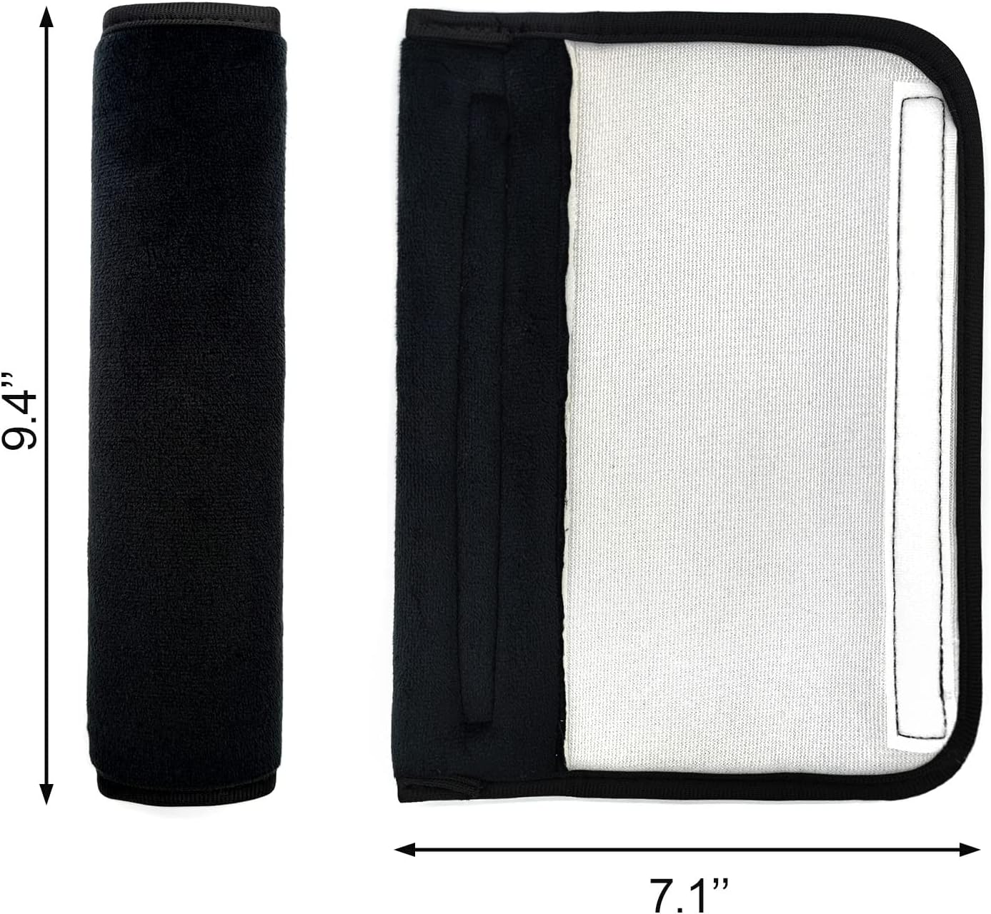 Seat Belt Cushion Pads (2-Pack) — Universal Soft Harness Covers