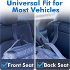 XL Hard Hat Holder for Truck, Heavy-Duty Headrest Hooks, Seat Back Organizer for Hard Hats, Bags & Gear, Universal Truck & Car Headrest Organizer, 2-Pack