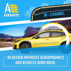 Extra Durable Window Deflectors in-Channel Window Visors Rain Guards Fit for XV Crosstrek 2018-2023, Sun Visors, Wind Vent for Shades, Exterior Car Accessories - 4pcs. AG0837