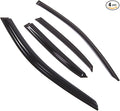 Outside Mount Window Vent Visors Rain Guards Compatible with Audi A3 Sedan 2013-2015 | Side Window Wind Deflectors Rain Shields | Smoke Tinted, 4 Pcs Set, DGWV-777