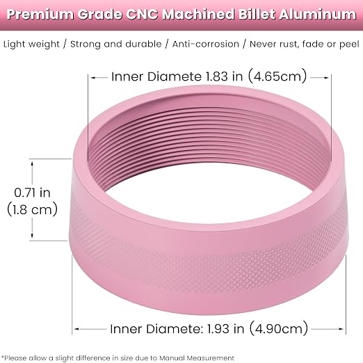 Audio Air Conditioning Button Cover Decoration Twist Switch Ring Trim for Jeep Wrangler JK JKU Patriot 2011-2018, Compass 11-16, Liberty 08-12, Dodge Challenger 08-14 Interior Accessories Pink 3PCS