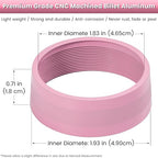 Audio Air Conditioning Button Cover Decoration Twist Switch Ring Trim for Jeep Wrangler JK JKU Patriot 2011-2018, Compass 11-16, Liberty 08-12, Dodge Challenger 08-14 Interior Accessories Pink 3PCS