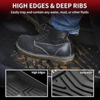 Floor Mats and Cargo Liner for Honda CR-V 2026 2025 2024 2023 (Gasoline & Hybrid & e:FCEV), All Weather TPE Car Trunk Mat (Upper Position), 1st & 2nd Row & Trunk Liner Full Set Black