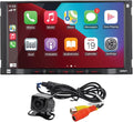 DCPA71-BC 7" Apple CarPlay Android Auto Double DIN Stereo | Backup camera included, Certified Apple CarPlay and Android Auto, 7-inch touchscreen, Bluetooth calling, USB charging