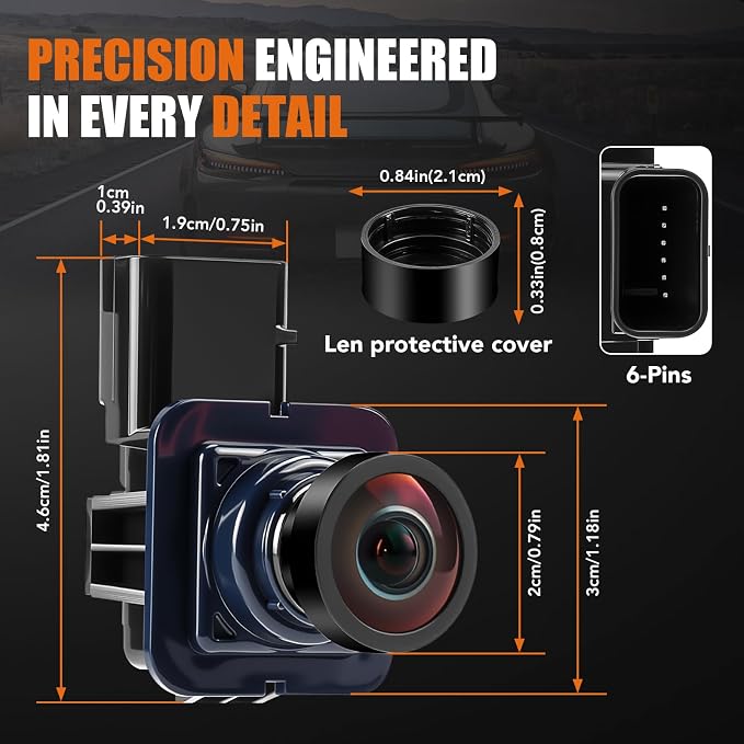 Reverse Backup Camera Compatible with Ford Escape 2014 2015 2016 | Night Vision Wide-angle Rear View Camera Parking Assist Replaces# GJ5T-19G490-AD, CJ5T-19G490-AB, EJ5T-19G490-A