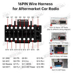 16pin Car Radio Stereo Power Retrofit Wiring Harness Adapter fits for Subaru Forester XV WRX Levorg 2012-2017 Subaru Outback Legacy 2012+ High-End Support Harman Kardon Amplifier OEM Backup Camera