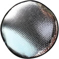 Car Steering Wheel Sun Shade, 18.1" Sun-proof Anti-aging Steering Wheel Sun Cover, Edge-locking Heat-insulated Fully Wrapped Protector, Universal for Most Cars (Silver)